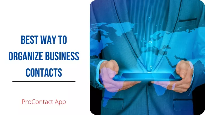 best way to organize business contacts