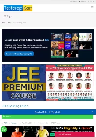 JEE Online Classes