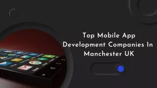 Top mobile app development companies in Manchester UK