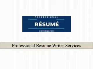 professional resume writer services
