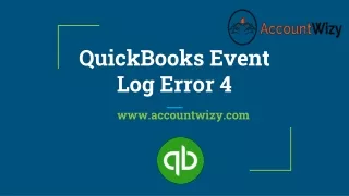 QuickBooks Event Log Error ppt