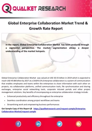 global enterprise collaboration market trend