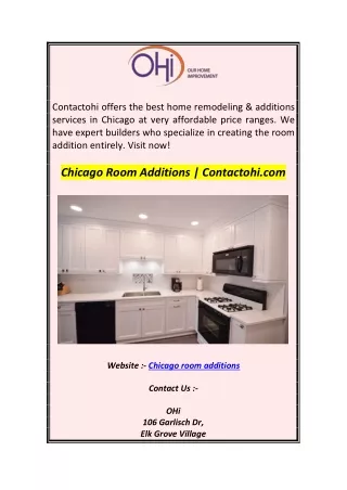 contactohi offers the best home remodeling