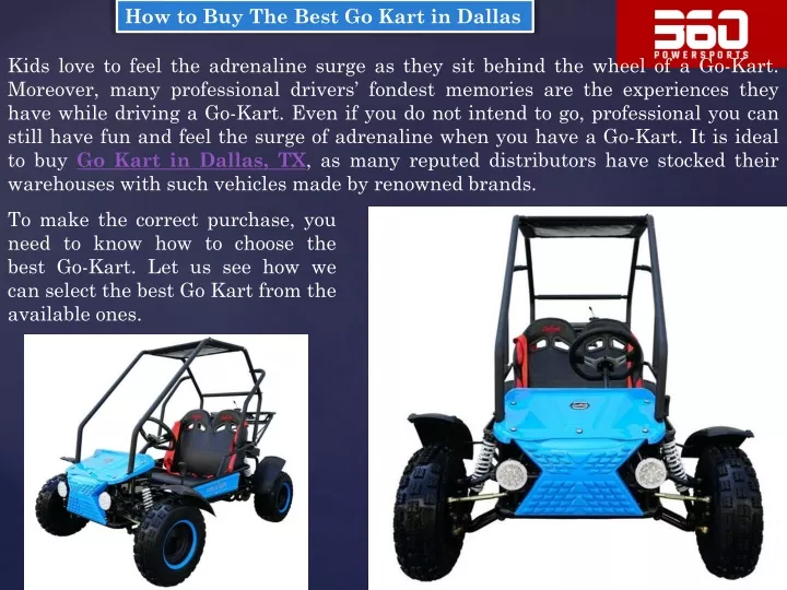 how to buy the best go kart in dallas