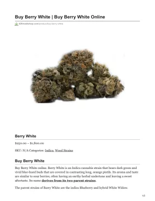 buy berry white buy berry white online