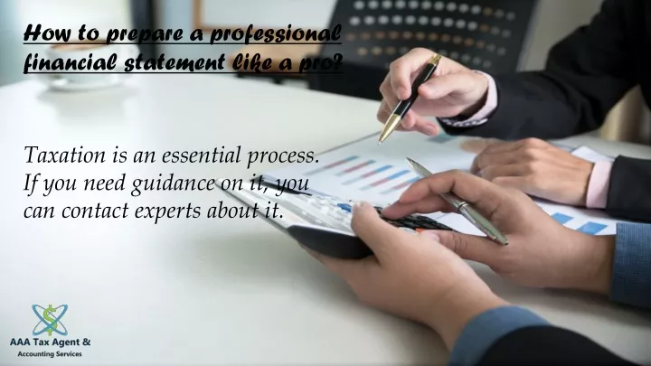 how to prepare a professional financial statement