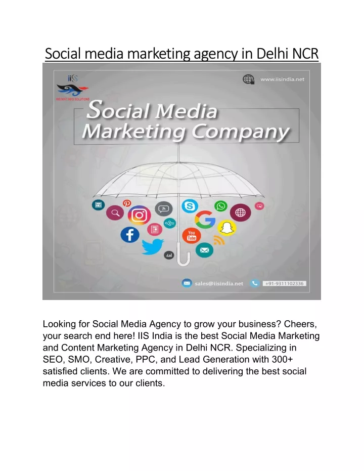 social media marketing agency in delhi ncr social