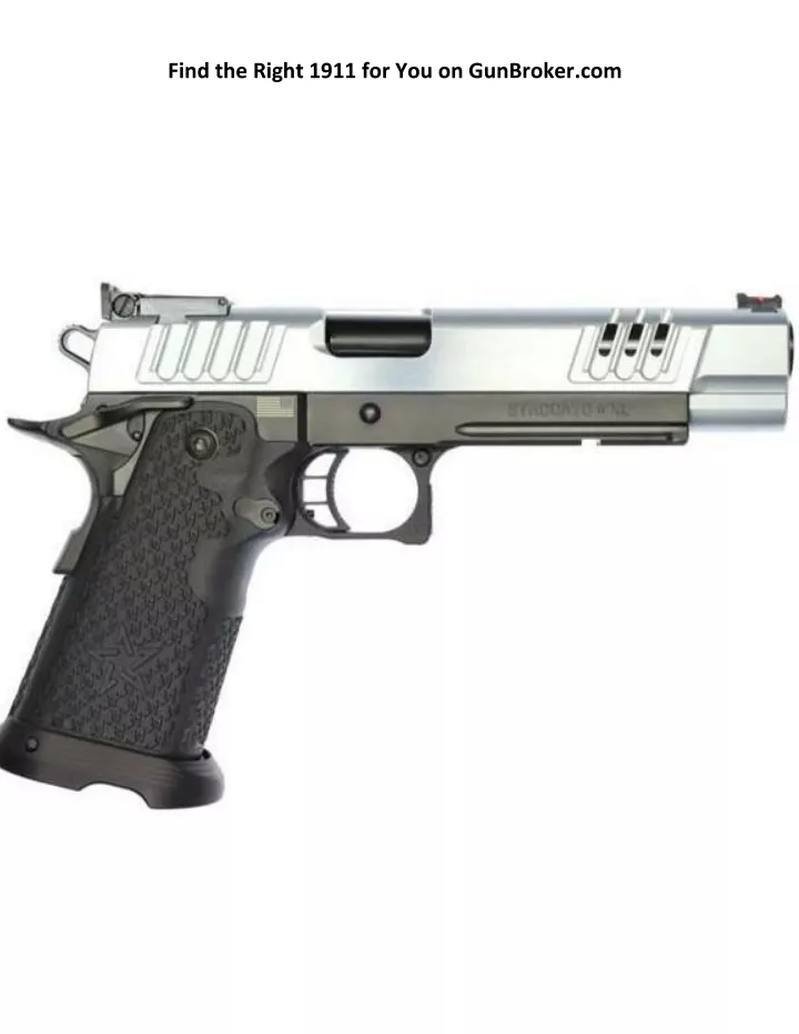 find the right 1911 for you on gunbroker com