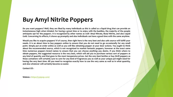 buy amyl nitrite poppers