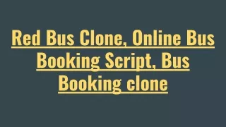 red bus clone online bus booking script
