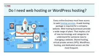 do i need web hosting or wordpress hosting
