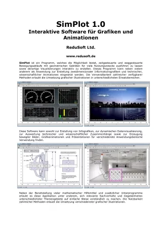 SimPlot - Animationsprogramm für vielerlei Anwandungszwecke
