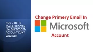 hoe u het e mailadres van uw microsoft account