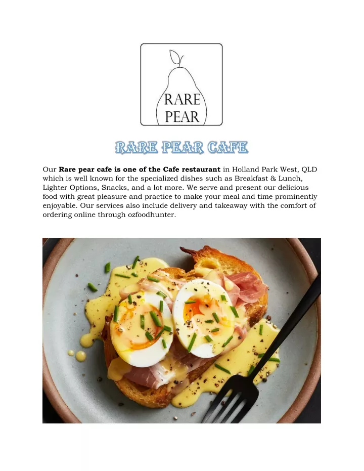 our rare pear cafe is one of the cafe restaurant