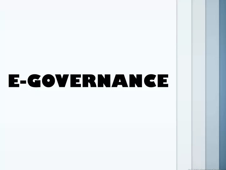 e governance