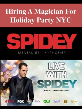 hiring a magician for holiday party nyc
