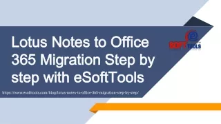 Lotus Notes to Office 365 Migration Tool