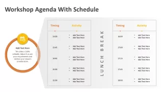 Workshop Agenda With Schedule PowerPoint Template