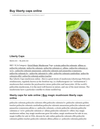 buy liberty caps online