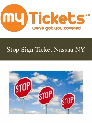 stop sign ticket nassau ny