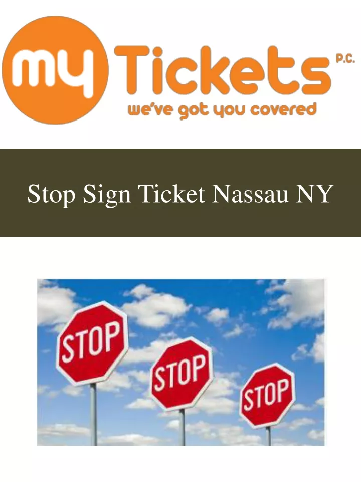 stop sign ticket nassau ny