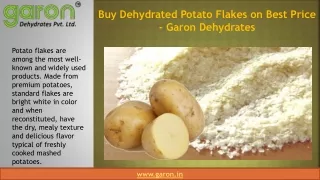 Buy Dehydrated Potato Flakes on Best Price - Garon Dehydrates
