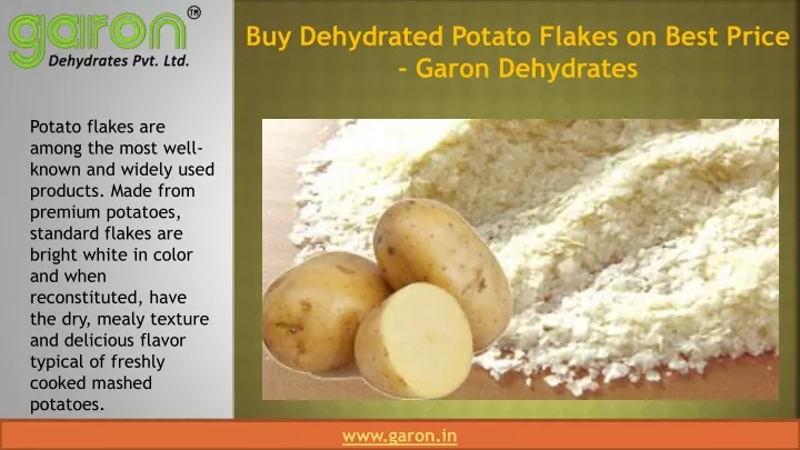 buy dehydrated potato flakes on best price garon