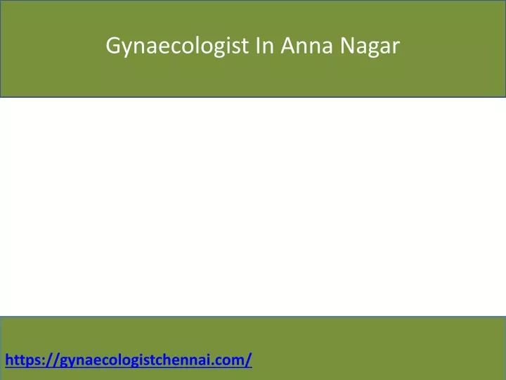 gynaecologist in anna nagar