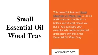 Small Essential Oil Wood Tray