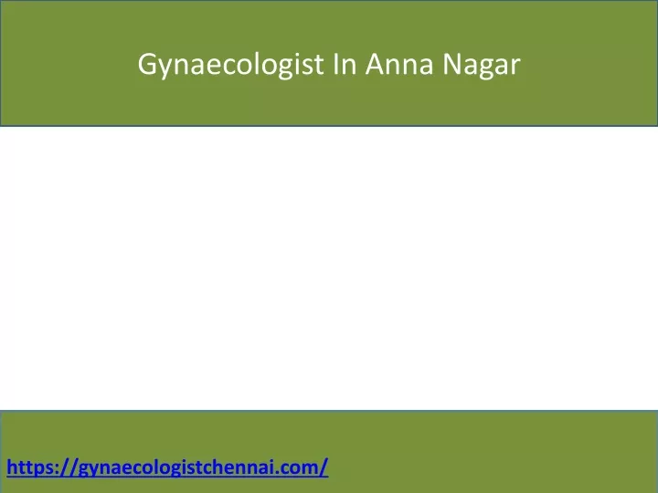 gynaecologist in anna nagar