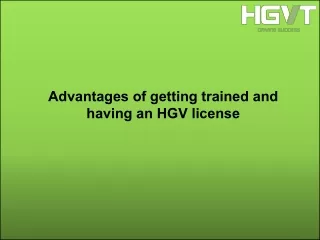advantages of getting trained and having