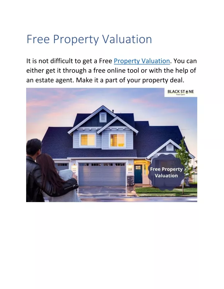 free property valuation