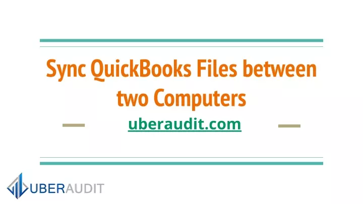 sync quickbooks files between two computers