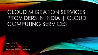 cloud migration services providers in india cloud computing services