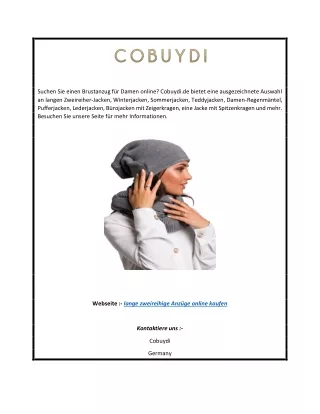 Lange zweireihige Anzüge & Blazer online kaufen  Cobuydi.de