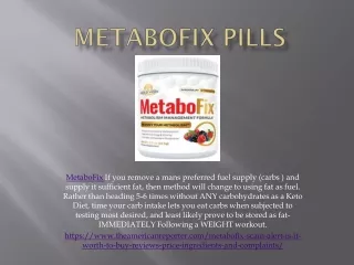 MetaboFix Pills