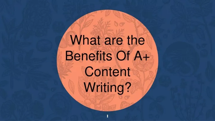 what are the benefits of a content w riting