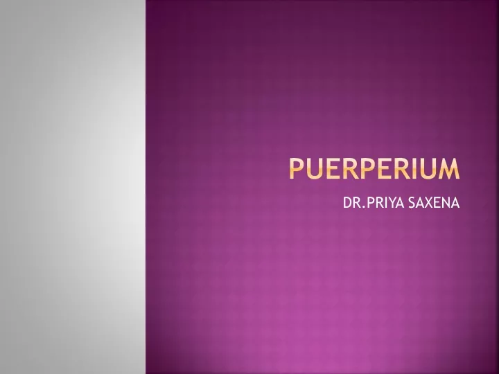 puerperium