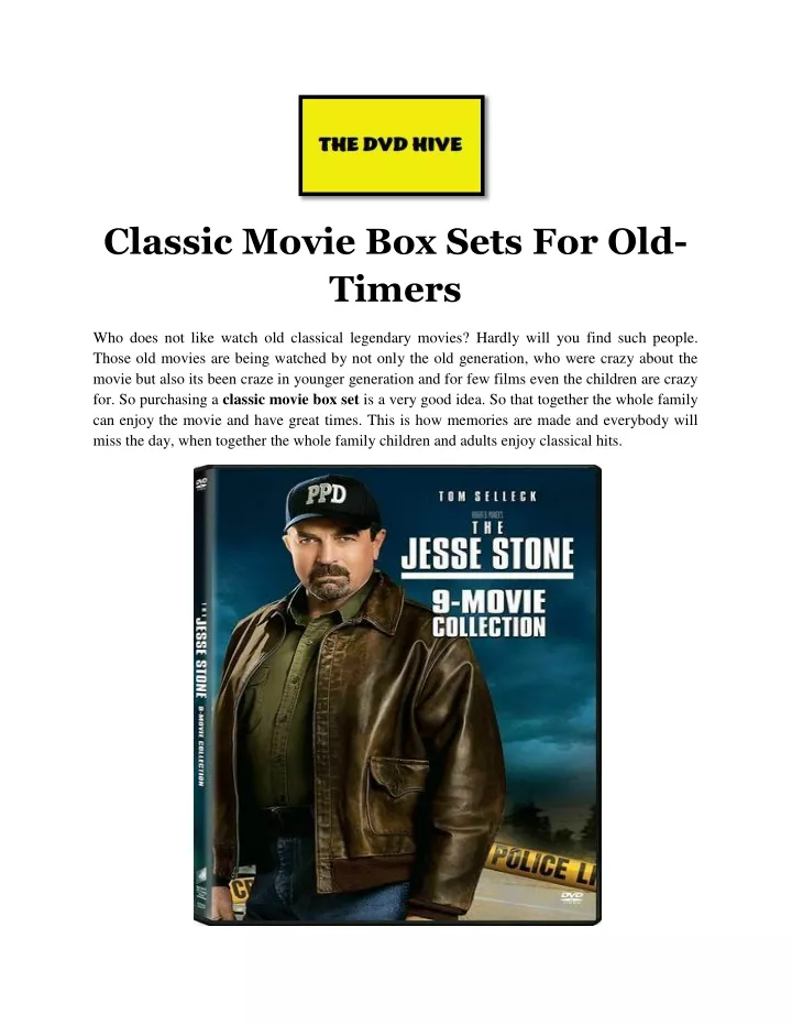 classic movie box sets for old timers