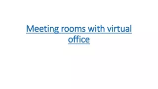 meeting rooms with virtual office