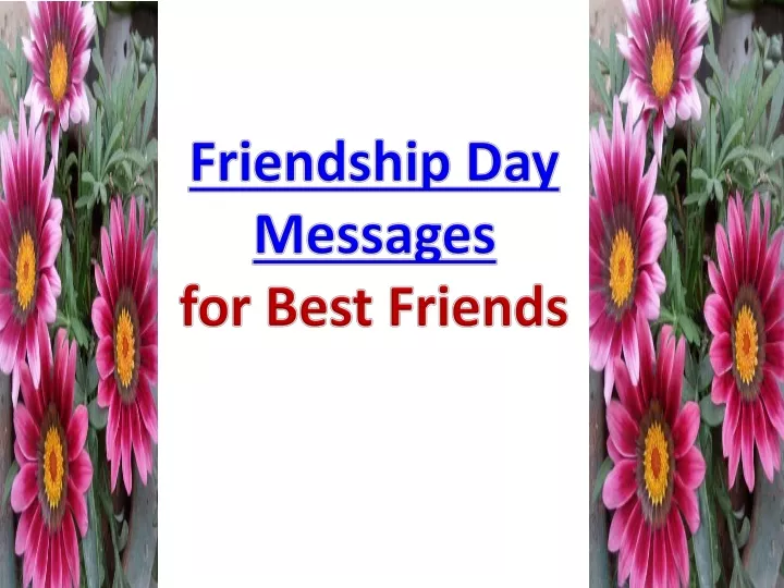 friendship day messages for best friends