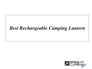 Best Rechargeable Camping Lanterns
