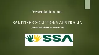 Safe HouseHold Cleaning Products-Sanitiser Solutions Australia