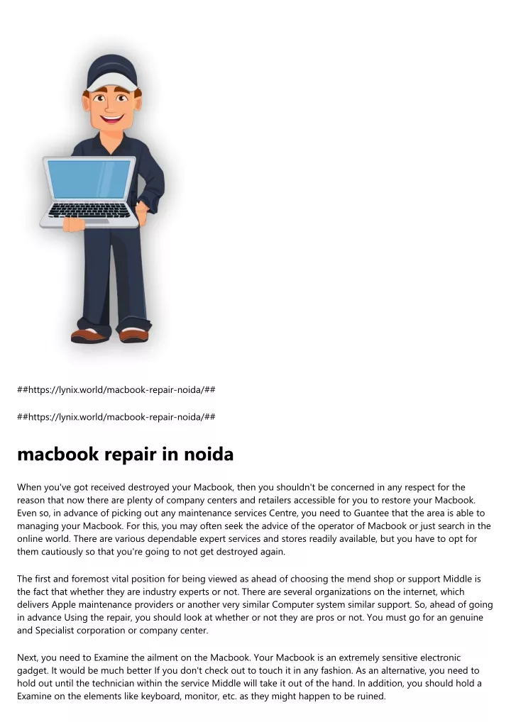 https lynix world macbook repair noida