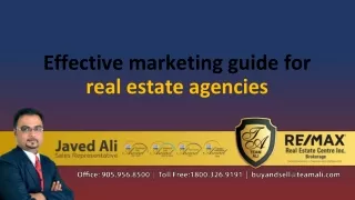 Effective marketing guide for real estate agencies