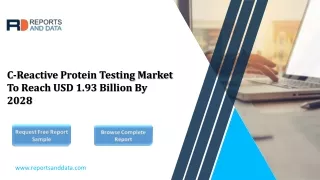 C-Reactive Protein Testing Market Revenue Share, Growth Factors, Trends 2028