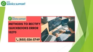 Methods to rectify QuickBooks error 15270
