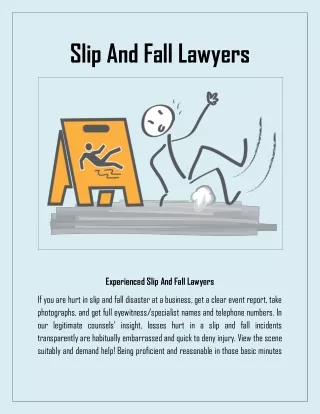 slip and fall lawyers