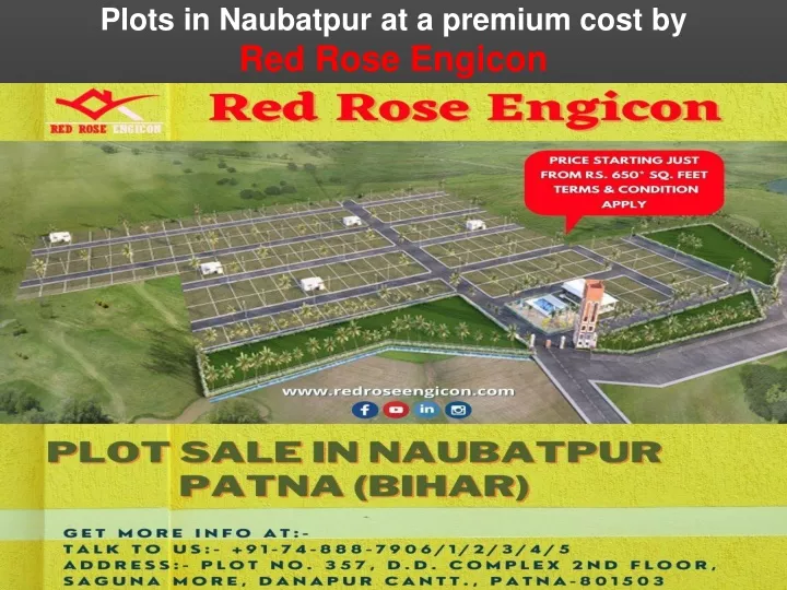 plots in naubatpur at a premium cost by red rose