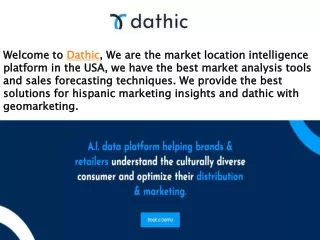 welcome to dathic we are the market location